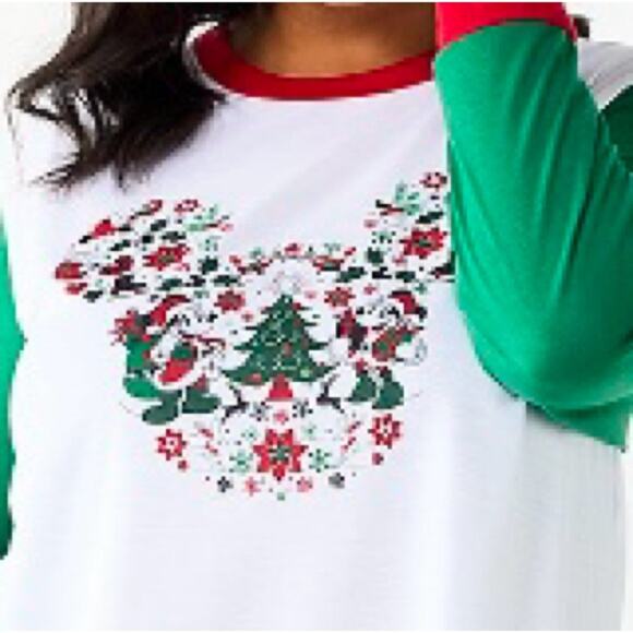 Disney Mickey Holiday Pajama Set XXL Women’s NWT - Picture 3 of 3